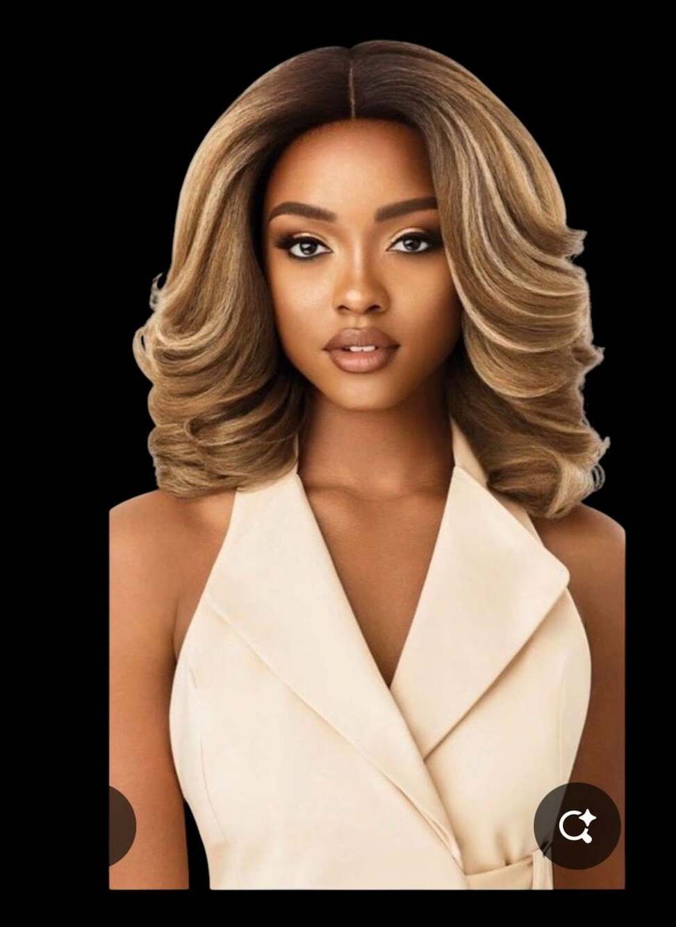 New Outre Neesha 204 Lace Front Wig in DR4/HNBRN